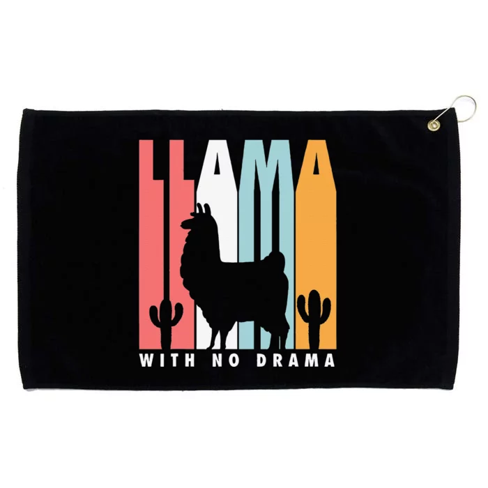 Llama With No Drama No Drama Llama Grommeted Golf Towel