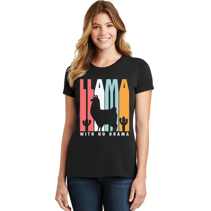 Llama With No Drama No Drama Llama Women's T-Shirt