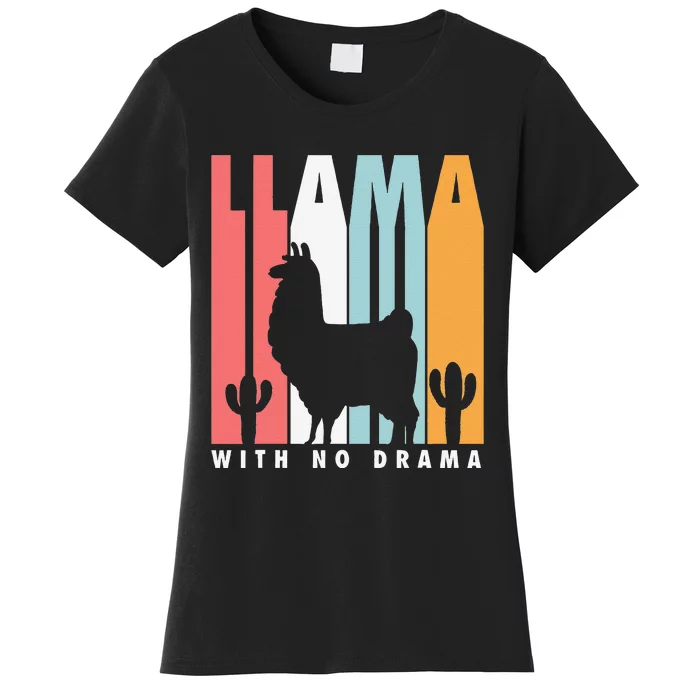 Llama With No Drama No Drama Llama Women's T-Shirt