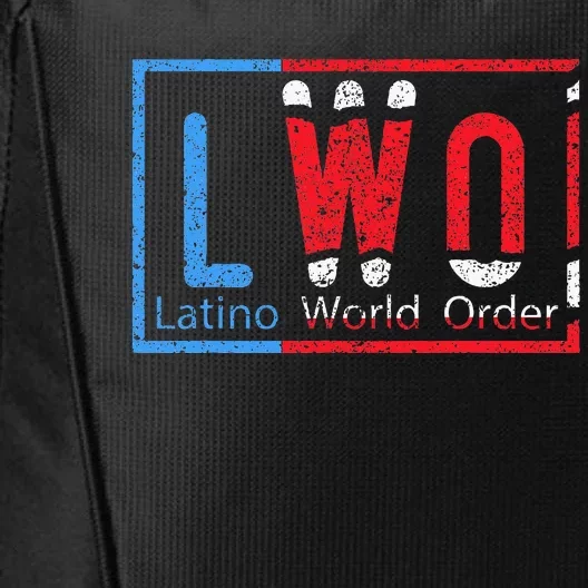 Latino World Order Puerto Rico Blue And Red City Backpack