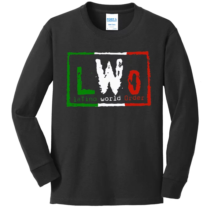 Latino World Order Family Matching Outfits Kids Long Sleeve Shirt