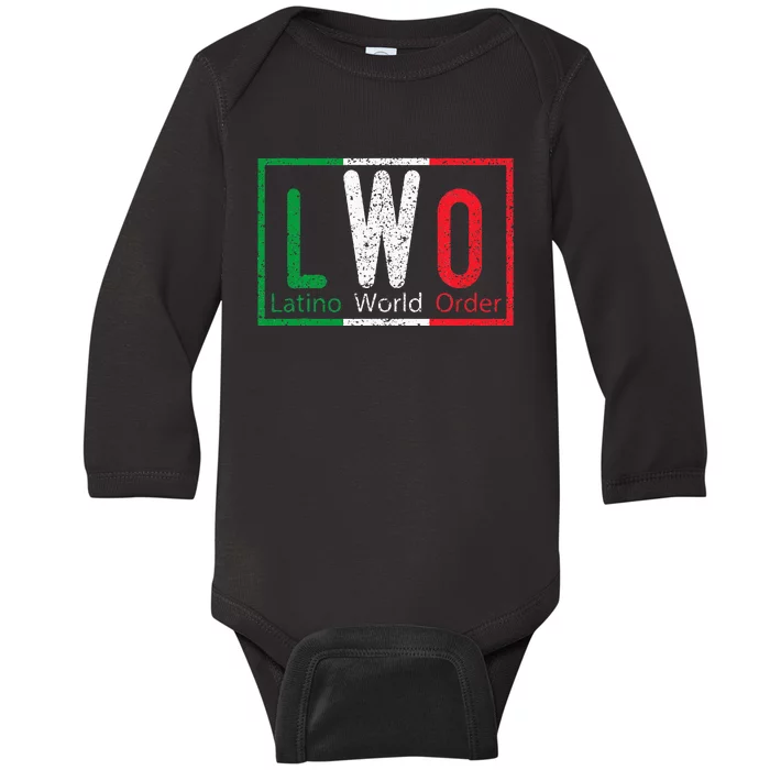 Latino World Order Baby Long Sleeve Bodysuit