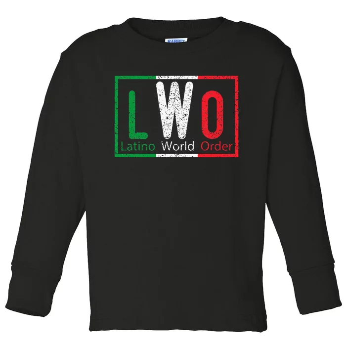 Latino World Order Toddler Long Sleeve Shirt