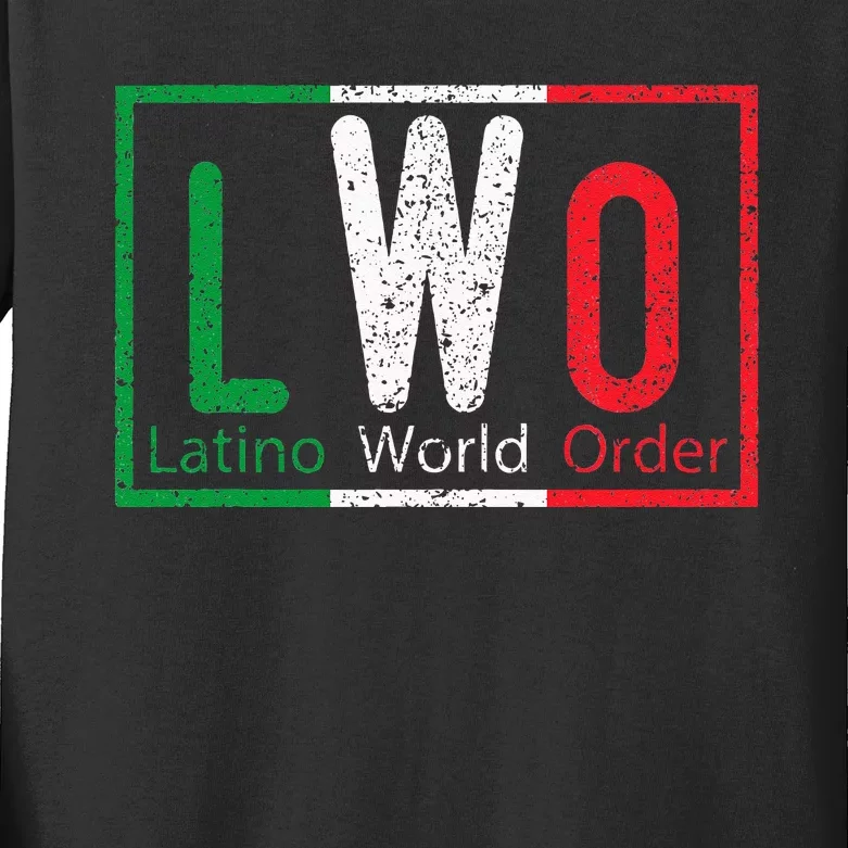 Latino World Order Kids Long Sleeve Shirt