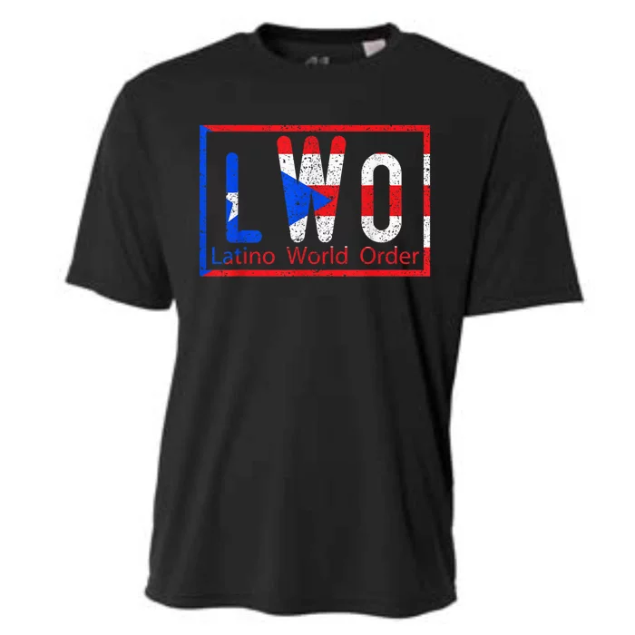 Latino world order Puerto Rico blue and red Cooling Performance Crew T-Shirt