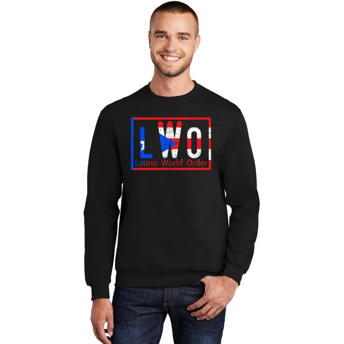 Latino World Order Puerto Rico Blue And Red Sweatshirt