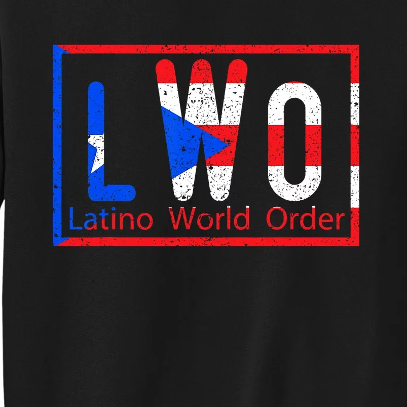 Latino World Order Puerto Rico Blue And Red Sweatshirt