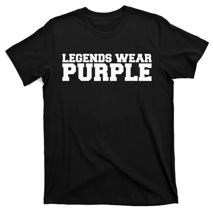 Legends Wear Purple Team Spirit Game Competition Color Sport T-Shirt