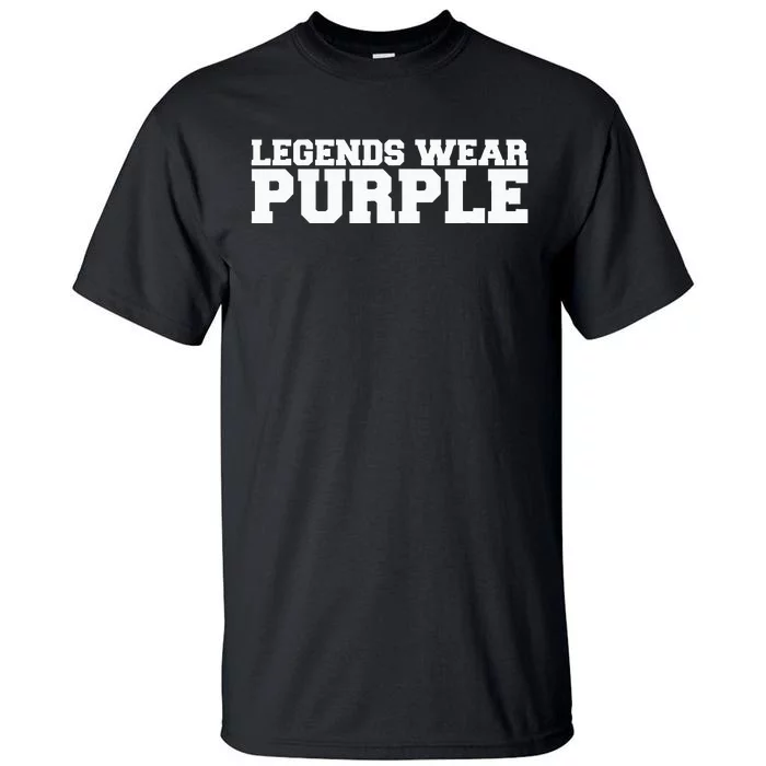 Legends Wear Purple Team Spirit Game Competition Color Sport Tall T-Shirt