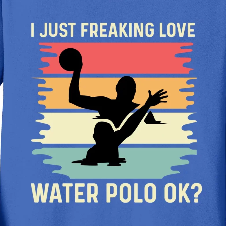 Love Water Polo Active Person Cool Gift Kids Long Sleeve Shirt