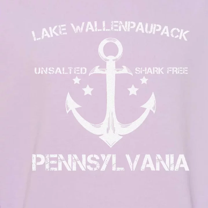 Lake Wallenpaupack Pennsylvania Funny Fishing Camping Gift Garment-Dyed Sweatshirt