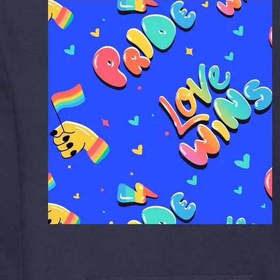 Love Wins Pride Month Rainbow Flag Premium Hoodie