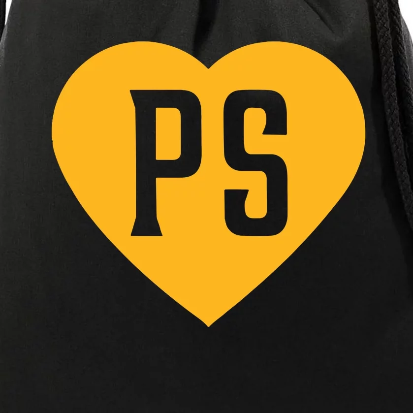 Leodalis Wearing Peter Seidler Heart Drawstring Bag