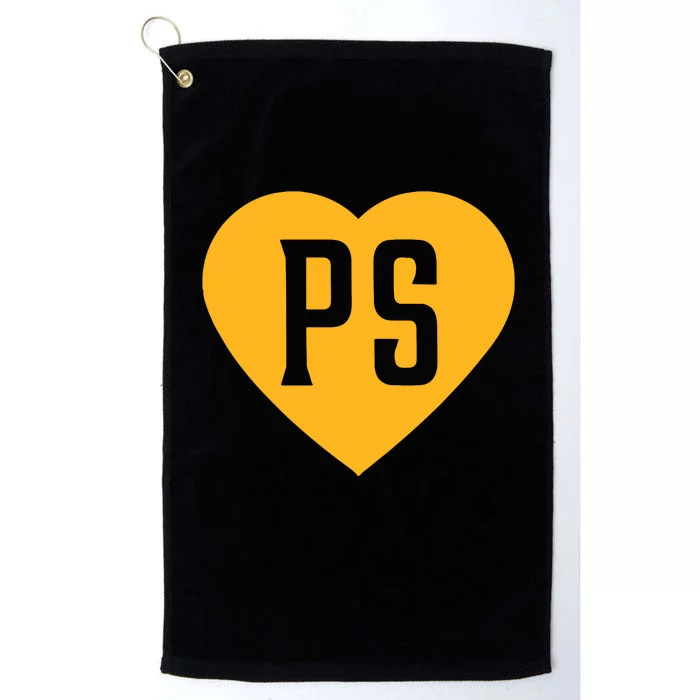 Leodalis Wearing Peter Seidler Heart Platinum Collection Golf Towel