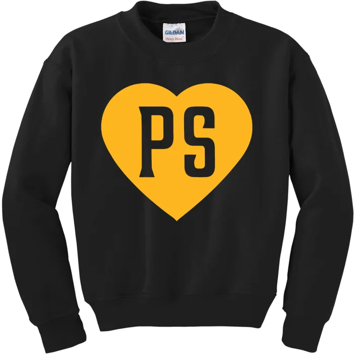 Leodalis Wearing Peter Seidler Heart Kids Sweatshirt