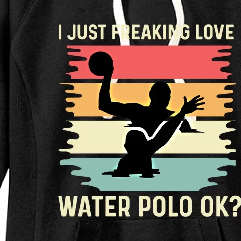 Love Water Polo Active Person Gift Women's Fleece Hoodie