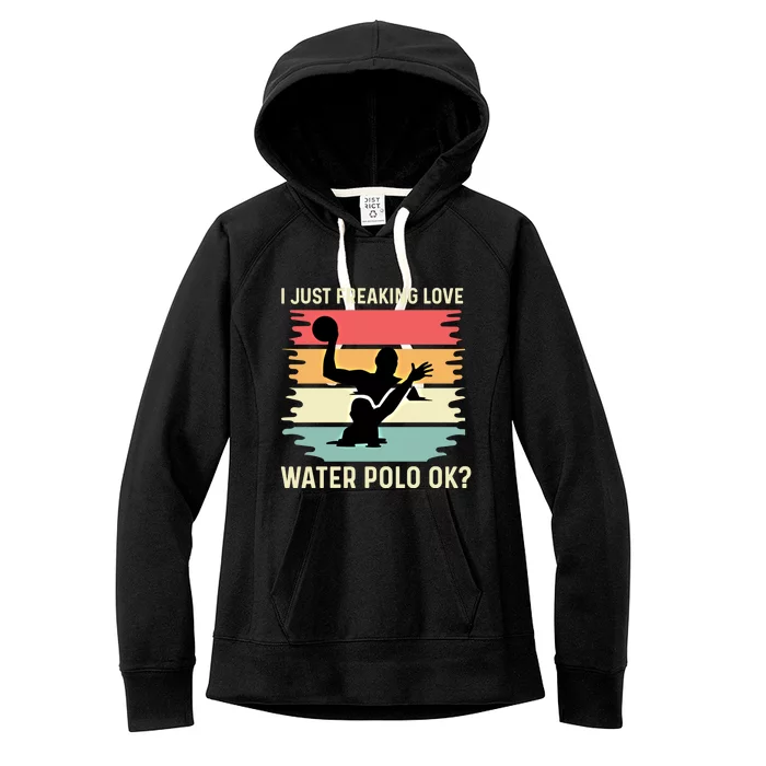 Love Water Polo Active Person Gift Women's Fleece Hoodie