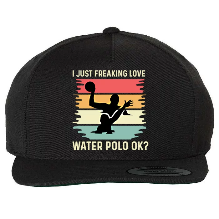 Love Water Polo Active Person Gift Wool Snapback Cap