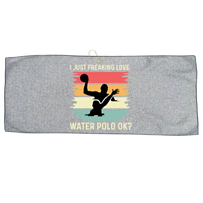 Love Water Polo Active Person Gift Large Microfiber Waffle Golf Towel