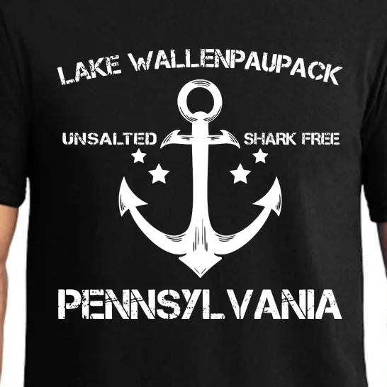 LAKE WALLENPAUPACK PENNSYLVANIA Funny Fishing Camping Gift Pajama Set