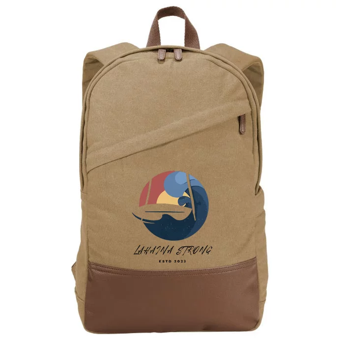 Lahaina Wildfire Rebuild Reviving The Heart Of Maui Cotton Canvas Backpack