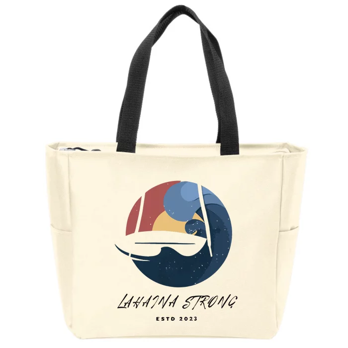 Lahaina Wildfire Rebuild Reviving The Heart Of Maui Zip Tote Bag