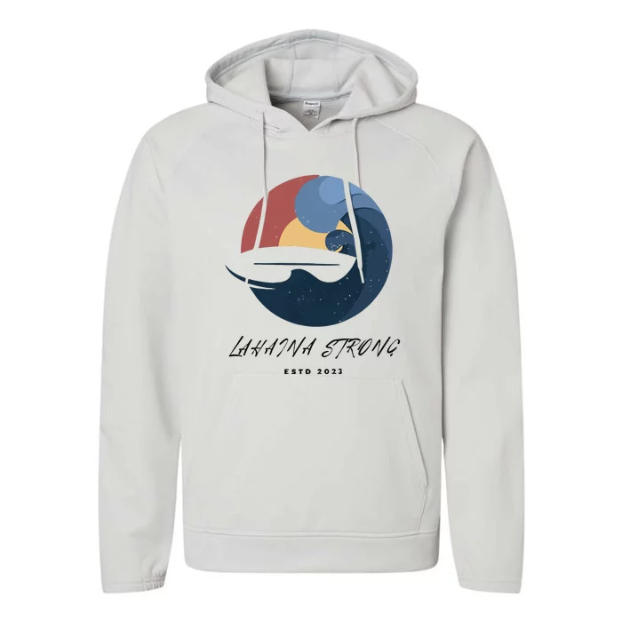 Lahaina Wildfire Rebuild Reviving The Heart Of Maui Performance Fleece Hoodie