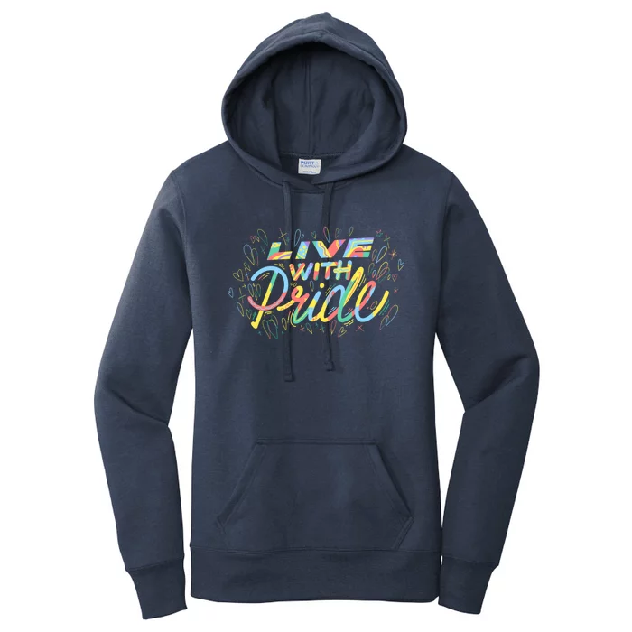 Love With Rainbow Love Gift Women's Pullover Hoodie