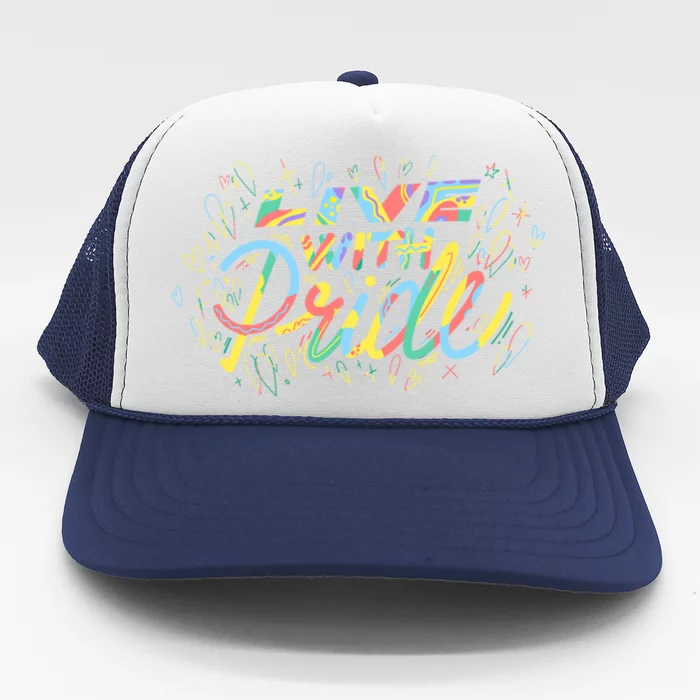 Love With Rainbow Love Cute Gift Trucker Hat