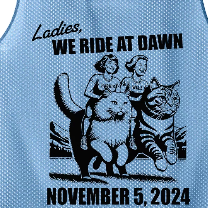 Ladies We Ride At Dawn Harris Walz 2024 President Election Mesh Reversible Basketball Jersey Tank