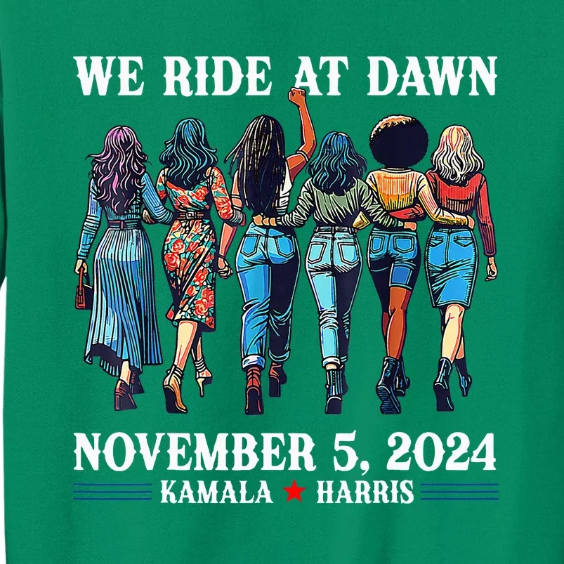 Ladies We Ride At Dawn November 5 2024 Cat Lady Sweatshirt