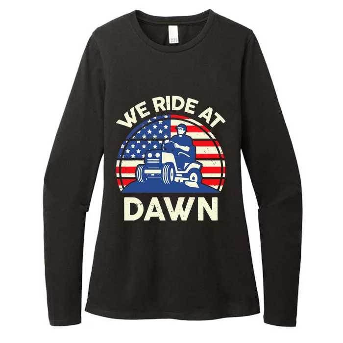 LawnMowing We Ride At Dawn LawnMower Womens CVC Long Sleeve Shirt