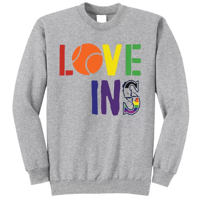 Love Wins Seattle Mariners Tall Sweatshirt