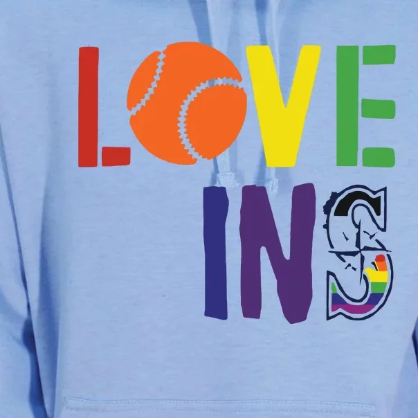 Love Wins Seattle Mariners Unisex Surf Hoodie