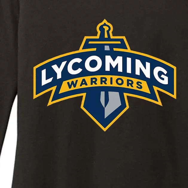 Lycoming Warriors Sword & Shield Logo Lycoming College Womens CVC Long Sleeve Shirt