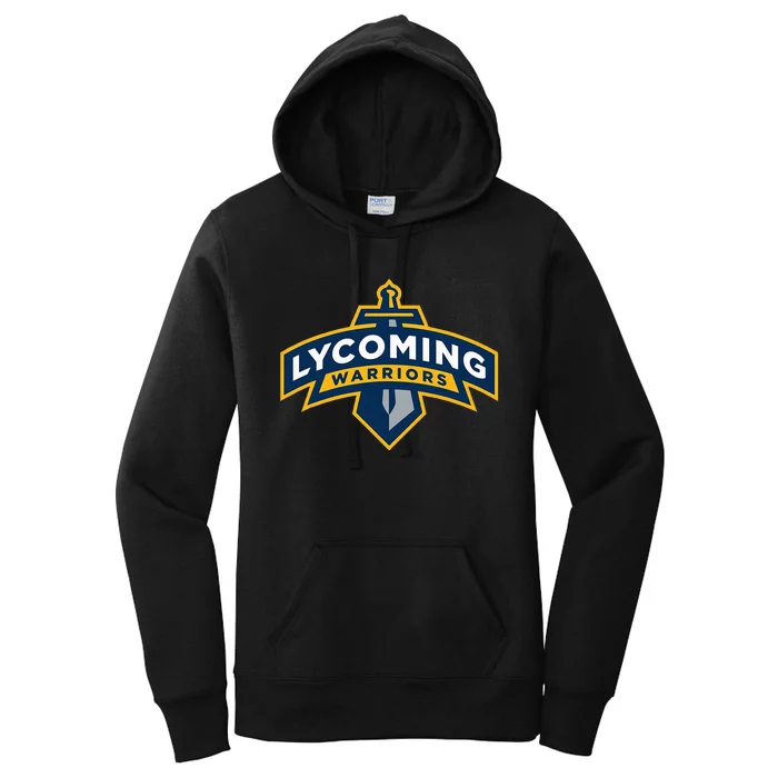 Lycoming Warriors Sword & Shield Logo Lycoming College Women's Pullover Hoodie