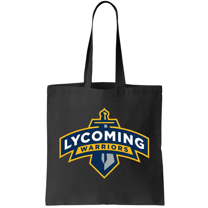 Lycoming Warriors Sword & Shield Logo Lycoming College Tote Bag