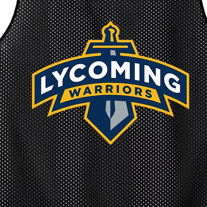 Lycoming Warriors Sword & Shield Logo Lycoming College Mesh Reversible Basketball Jersey Tank