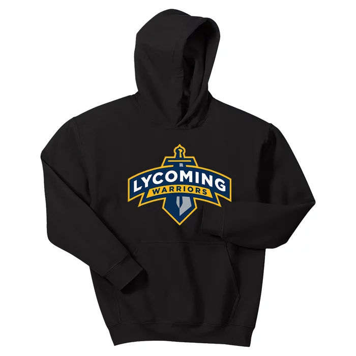 Lycoming Warriors Sword & Shield Logo Lycoming College Kids Hoodie