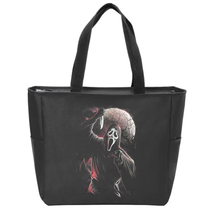 Let's Watch Scary Movies Horror Movies Scary Zip Tote Bag