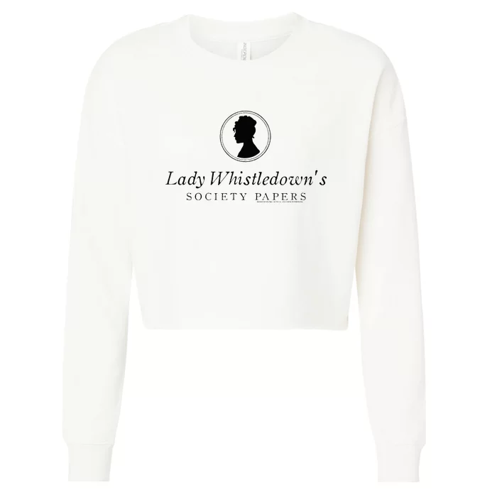 Lady Whistledowns Society Papers Cropped Pullover Crew