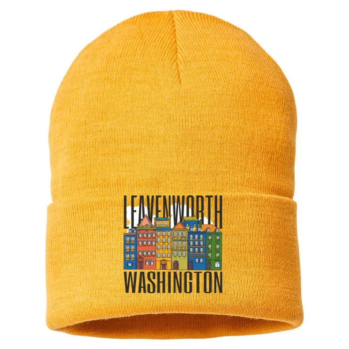 Leavenworth Washington State Sustainable Knit Beanie