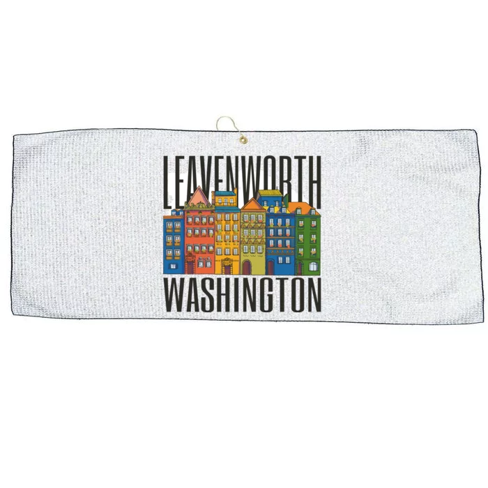 Leavenworth Washington State Large Microfiber Waffle Golf Towel