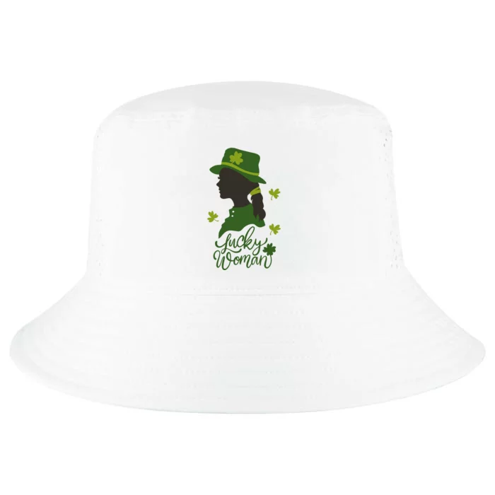 Lucky Woman St Patricks Day Cool Comfort Performance Bucket Hat