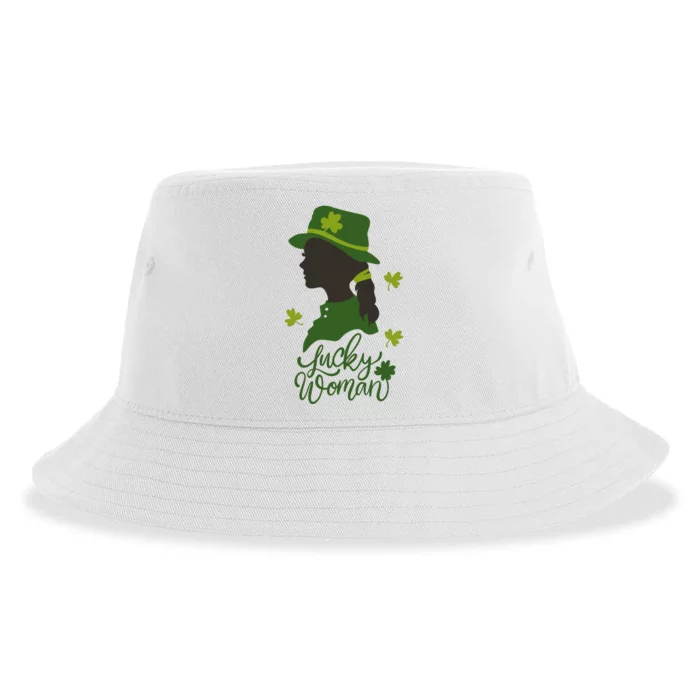 Lucky Woman St Patricks Day Sustainable Bucket Hat