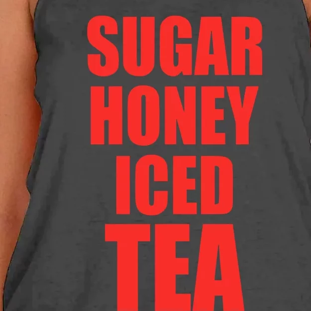 Latto’S Wearing Sugar Honey Iced Tea Women's Knotted Racerback Tank