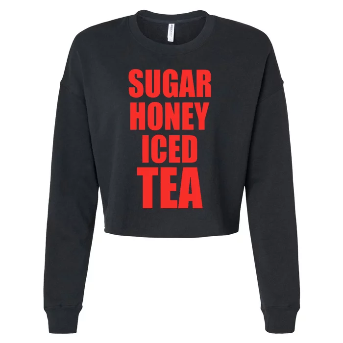 Latto’S Wearing Sugar Honey Iced Tea Cropped Pullover Crew