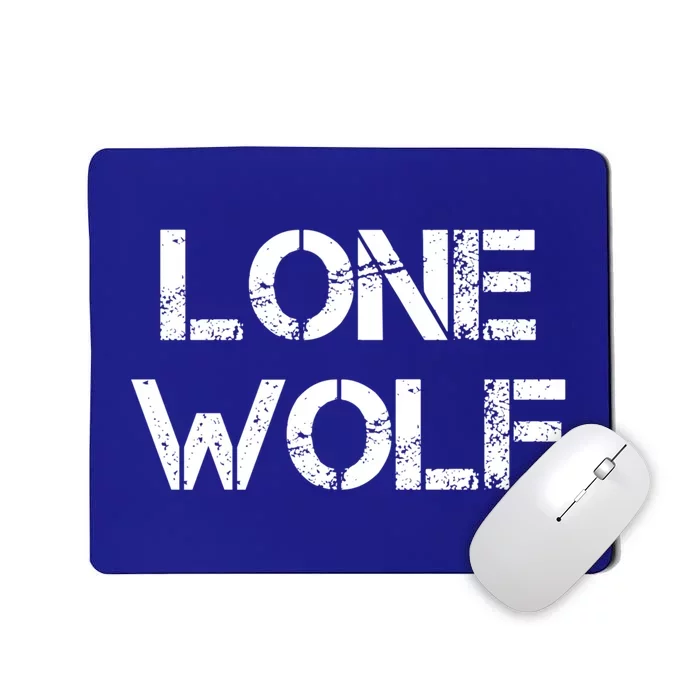 Lone Wolf Sigma Male Vintage Leader Of The Pack Self Reliant Cool Gift Mousepad