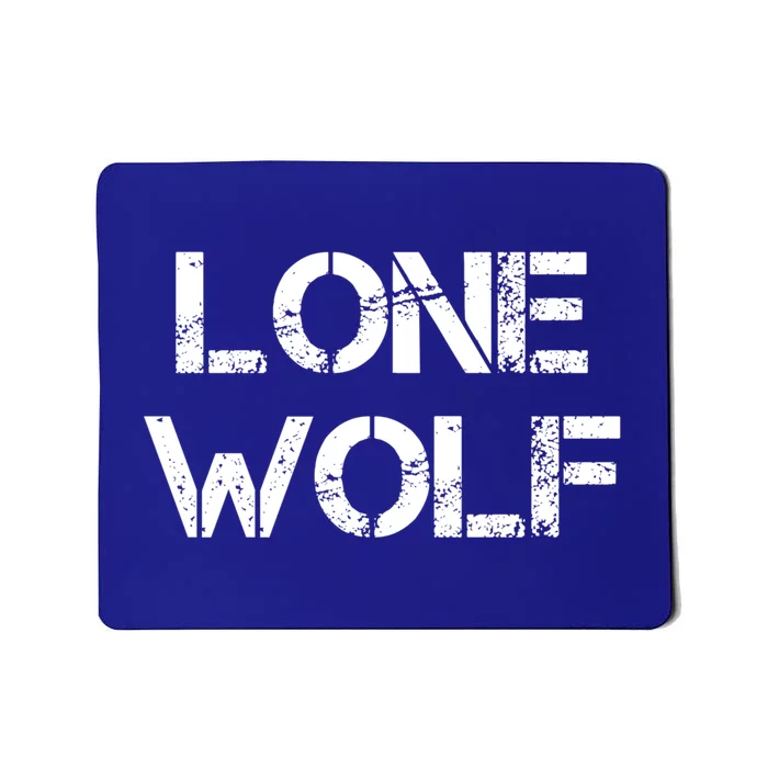 Lone Wolf Sigma Male Vintage Leader Of The Pack Self Reliant Cool Gift Mousepad