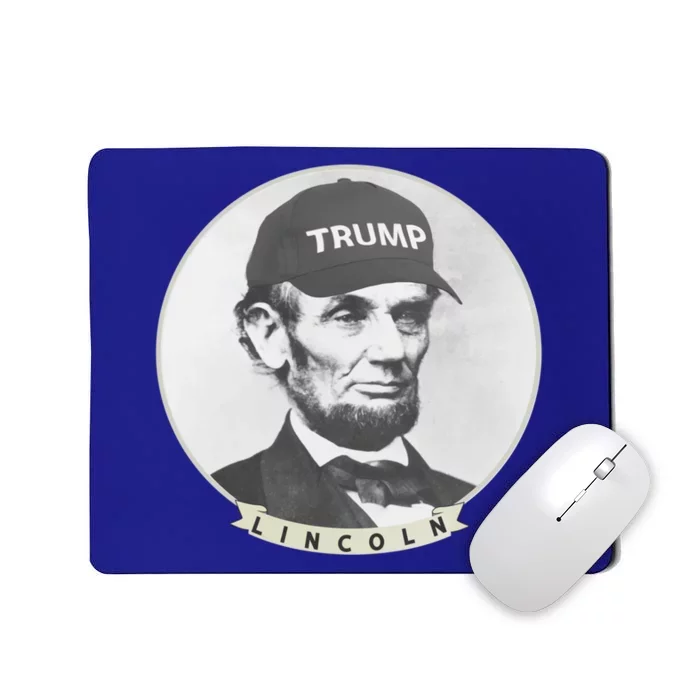 Lincoln Wearing Trump Hat Funny Abe Merica Abraham Gift Mousepad